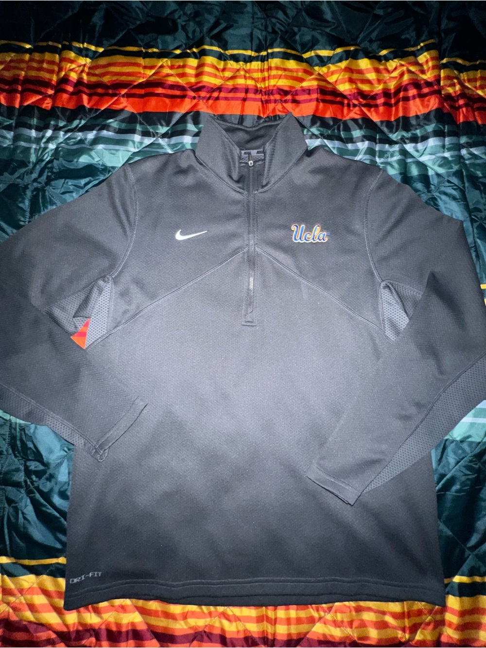 Nike Black UCLA Dri-FIT Half-Zip Pullover